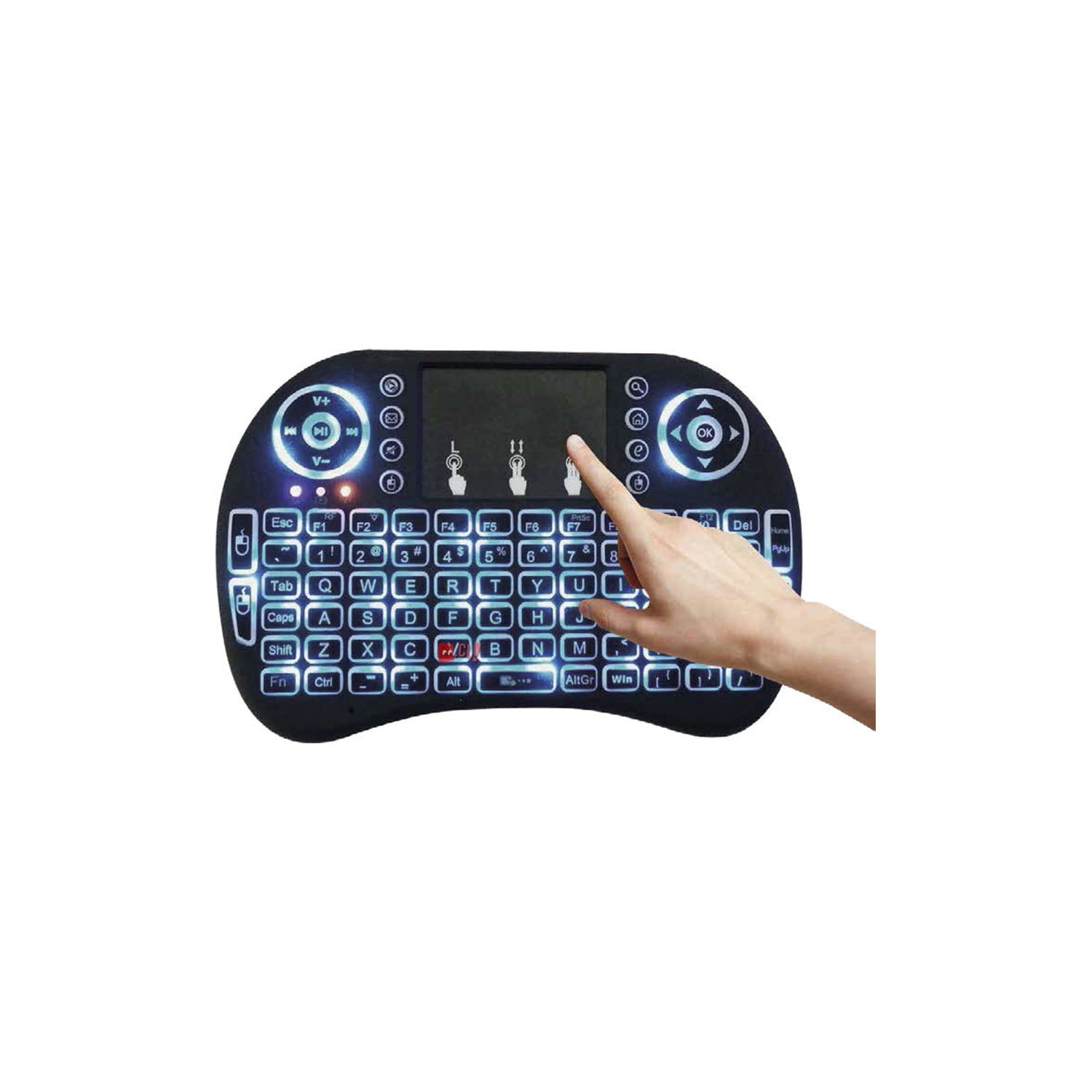 Tecnolab - Teclado Para Smart Tv Inalámbrico Recargable Touch Pad - Ps