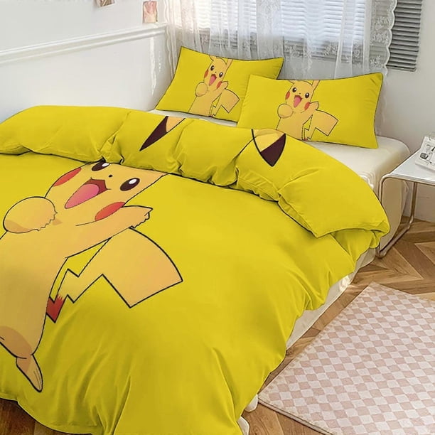 Juego de ropa de cama con estampado Pik_hu, funda nórdica y fundas de almohada de 3 piezas para mujeres, hombres y adolescentes.