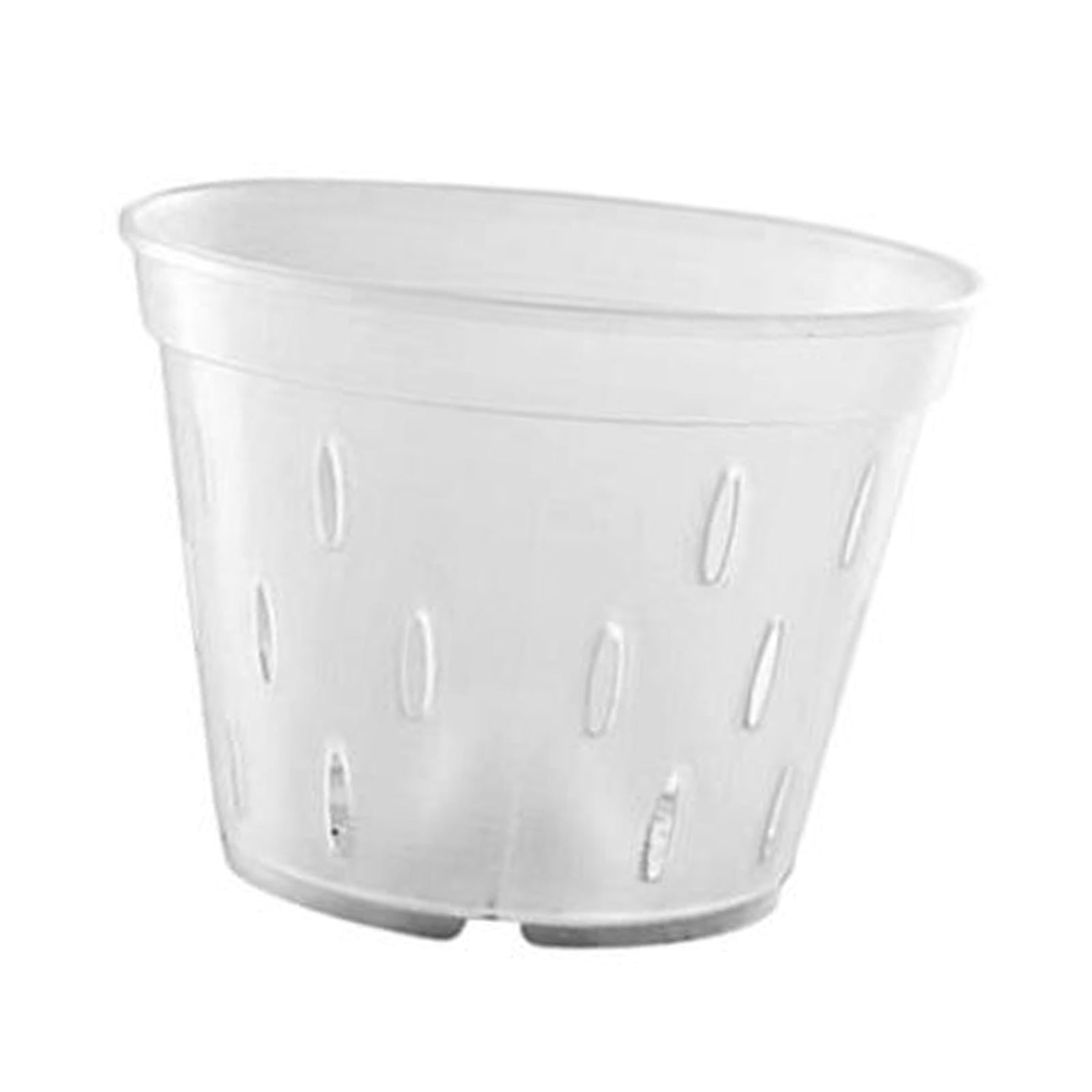 Ioensy - Maceta Para Orquídeas, Macetero Transparente Para Trasplantar Plantas De Flores, 7 Pulgadas