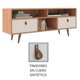 thumbnail image 3 of Rack Tv 55 Pulgadas 2 Puertas 3 Nichos Café - Blanco 785Cb, 3 of 4