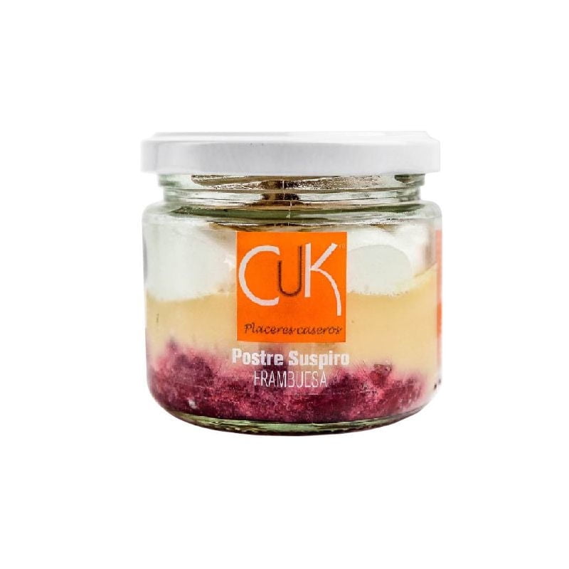 Postre Helado Suspiro Frambuesa Frasco 140 g Cuk