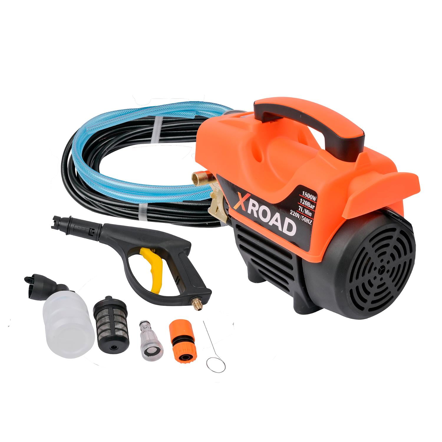 Hidrolavadora Eléctrica 1800w 120 Bar Hydrox Xroad Naranja