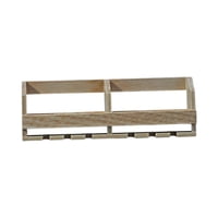 Bothyi - Soporte De Vidrio En Miniatura 1/16 1/12 Estante De Vino Para Casa De Muñecas Para Habitación Color Madera