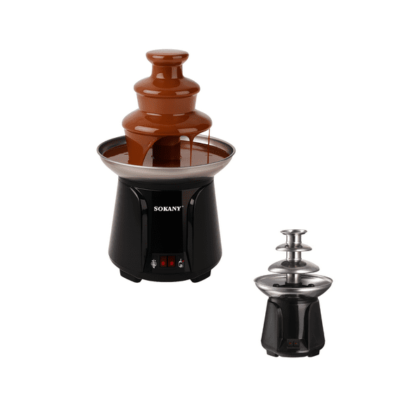 Fuente Cascada Fondue Chocolate 3 Niveles Acero Inoxidable