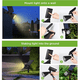thumbnail image 5 of Paquete de 2 focos solares LED para exteriores, para iluminación de paisajes, patios y jardines., 5 of 5