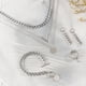 thumbnail image 3 of 5pcs Necklace Bracelet Earrings Plus Ring Hip Hop Style Jewelry Set 14k Gold Plated Trendy V Shape Pendant And Chain Design Golden Or Silvery Make Your Call, 3 of 4