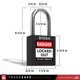 thumbnail image 2 of Juego de candados Lockout Tagout TRADESAFE, 10 candados negros con llave, 2 of 9