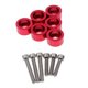 thumbnail image 1 of 6 juegos m6 aluminio motores tornillo tornillo arandela para honda b d f h serie rojo, 1 of 3