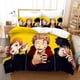 thumbnail image 1 of Juego de ropa de cama Jujuu isen - Cómodo y ligero. Juego de ropa de cama de 3 piezas con estampado de dibujos animados (disponible en varios tamaños)., 1 of 3