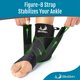thumbnail image 4 of Soporte de compresión de tobillo BioSkin para esguinces, 4 of 6