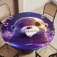 thumbnail image 5 of Mantel Ajustado Redondo Desmarcar Tema Nutria Impermeable 150 cm, 5 of 6