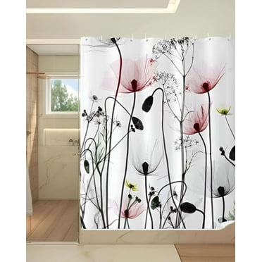 CORTINA DE BAÑO IMPERMEABLE MÁS FORRO DE DUCHA 180x180 cm