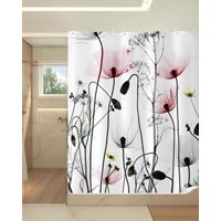 Genérico - Cortina De Baño Impermeable Más Forro De Ducha 180X180 Cm