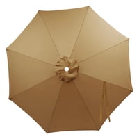 Ioensy - Sombrilla De Patio De Alta Densidad Para Mesa De Exterior, Para Piscina, Terraza, Patio, Color Caqui, 200 Cm