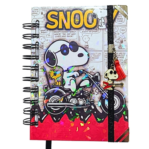 Libreta De Snoopy Rockero, Tamaño A6
