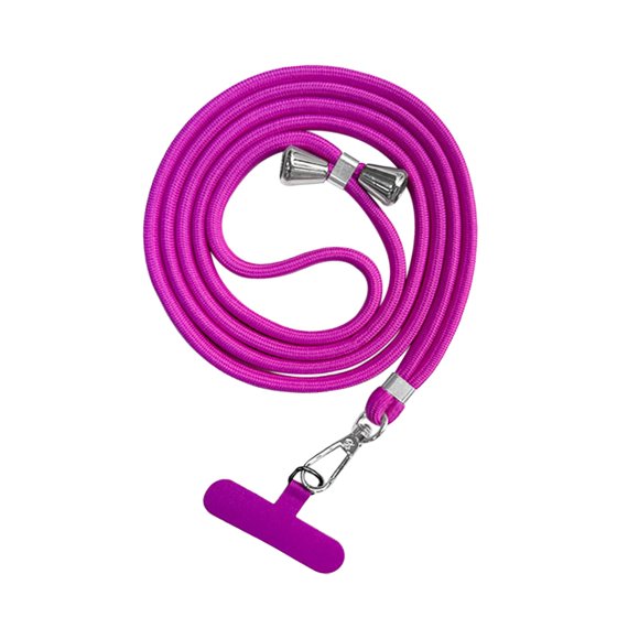 Cordón De Teléfono Crossbody Safety Tether Tab System Para Senderismo Escalada Ciclismo Rosa Roja