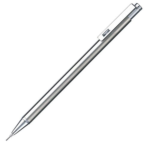 Zebra Pen - Lápiz Mecánico Zebra Mini De 0,5 Mm Con Cuerpo Plateado (Ts-3)