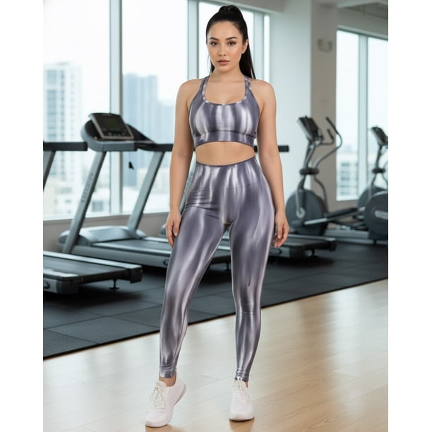 Conjunto Largo Gym Mujer Aura Push Up Moderno