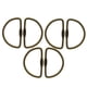 thumbnail image 4 of 6 Piezas Peque?o Tornillo Cerradura Llavero Llavero Colgante Hebilla 2 Pulgadas En Forma De D Bronce, 4 of 5