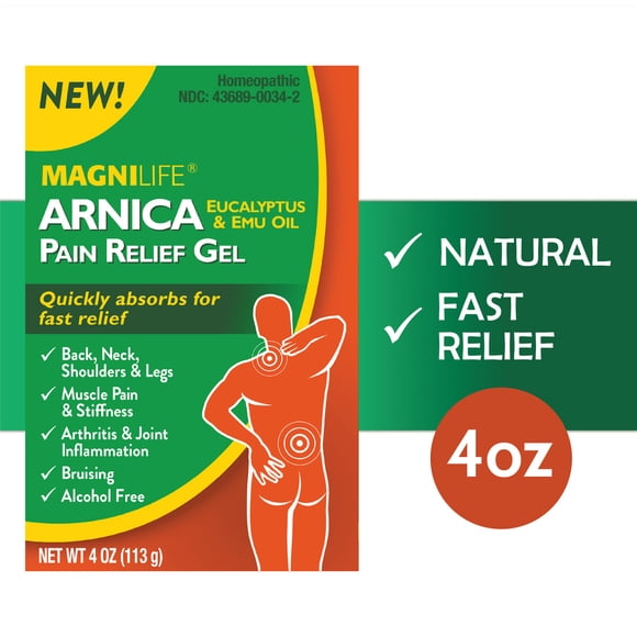 Gel MagniLife Arnica 4oz Alivio Dolor Muscular y Articular