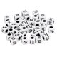 thumbnail image 4 of Paquete De 100 Cuentas Cúbicas Acrílicas Para Hacer Joyas, Pulsera, Negro, 7mm, 4 of 5