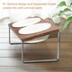 thumbnail image 5 of Cuencos para gatos Sunhoo de cerámica elevados con soporte de madera de 14 cm de ancho, 5 of 6