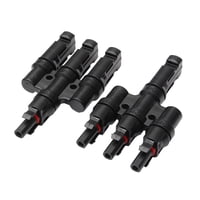 Soliot - Conector Mc4 Triple (3 En 1) Par Macho/Hembra Panel Solar