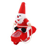 Ioensy - Disfraz De Perro Papá Noel Montando Divertido Para Cachorro Gatito Perro Pequeño Mediano S