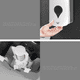thumbnail image 3 of Dispensador Jabon Líquido Rellenable Plastico Al Muro 1000ml Color BLANCO - 325015, 3 of 3
