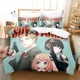thumbnail image 1 of Spy x Family Anya Duvet Cover Pillowcase Bedding Set 3Pcs Double Adult Kids Bedclothes Quilt Cover Bed Sheets, 1 of 5