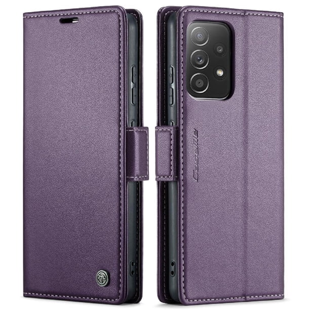 CaseMe tipo cartera Samsung Galaxy A52S 5G con cierre magnético, RFID, tarjetero, soporte, carga inalámbrica