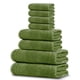 thumbnail image 1 of Juego de toallas Tens Towels, 8 piezas, 100% algodón (verde), 1 of 7