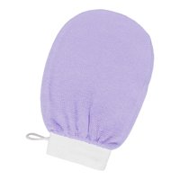 Ioensy - Guante De Baño Guantes De Fregado Exfoliante Corporal Doble Cara Pierna Suave Cuerpo Cuello Púrpura