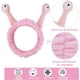 thumbnail image 3 of 2 Piezas Diadema de Spa, Linda Diadema de Caracol Suave Lana de Carbón Lavado Rostro Diademas Elásticas Maquillaje Diadema con Antena de Caracol Ojos para mujeres Niñas, 3 of 7