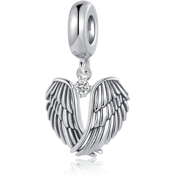 Charm NARTGO Alas Ángel Plata Compatible Pandora 4.5 mm