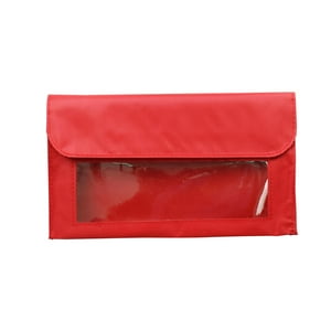 Genérico - Bolsillo De Almacenamiento Magnético, Soporte Para Rotulador Duradero Multifuncional Para Nevera, Color Rojo