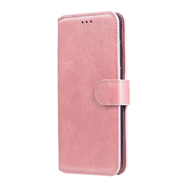 Funda Billetera para Samsung Galaxy S21 FE con Porta Tarjetas y Soporte Ajustable Rosa