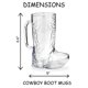 thumbnail image 3 of Bota vaquera novedosa de Mug 4E's, 500 ml, plástico reutilizable, paquete de 10 unidades, 3 of 7
