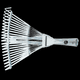 thumbnail image 3 of Escoba de hojas de jardín, rastrillo de Metal telescópico, escoba de césped extensible de 29-46cm, escoba de hojas ajustable para limpieza de arbustos, 3 of 5