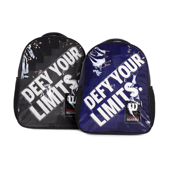 Pack Wilson 2 mochilas infantil Logan negra y azul