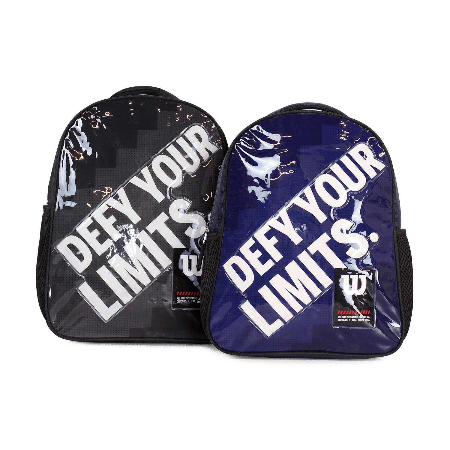 Pack Wilson 2 Mochilas Infantil Logan Negra Y Azul