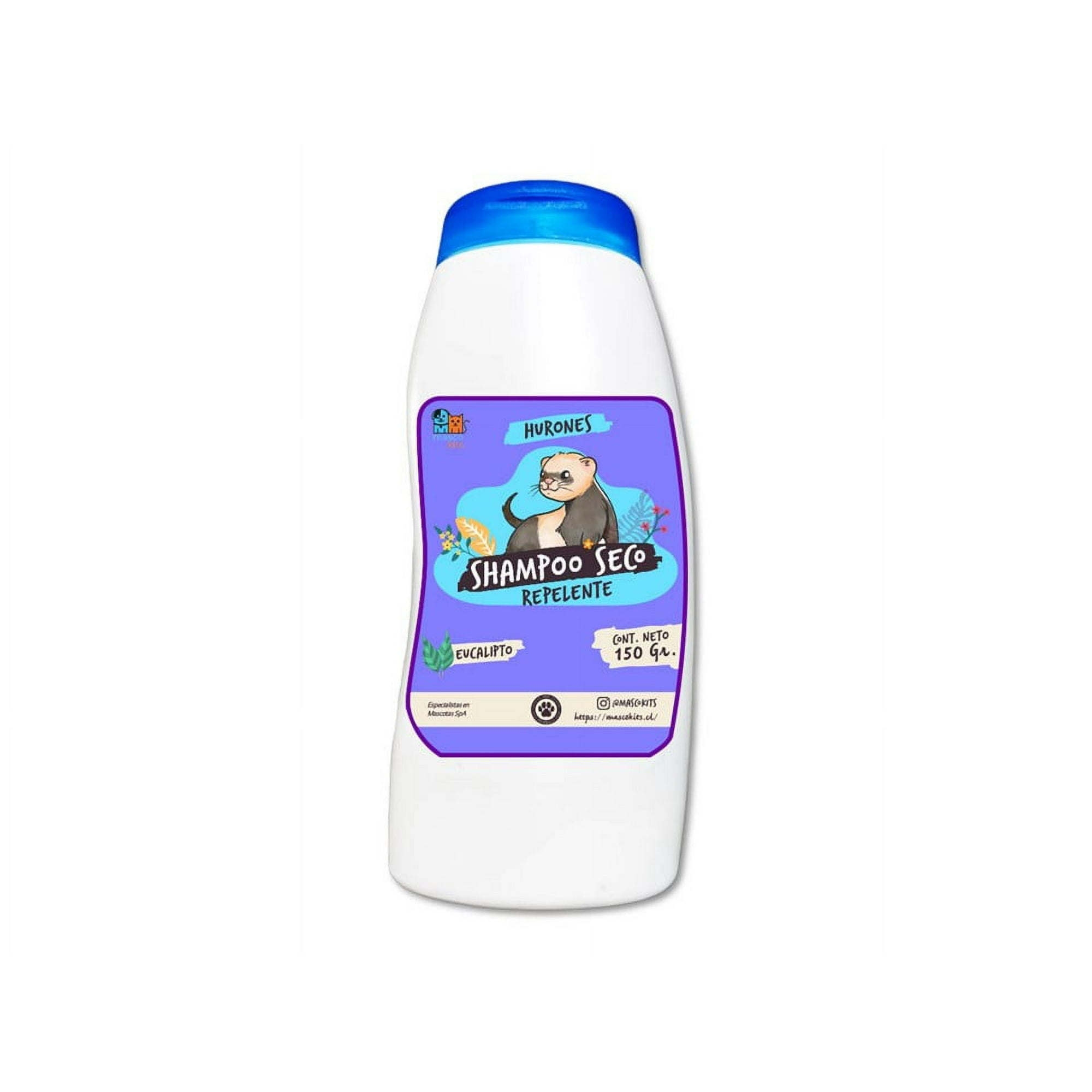 Mascokits - Shampoo Seco Para Huron Repelente Antipulgas Con Aroma 150gr