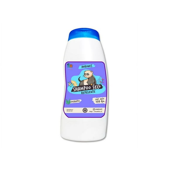 Shampoo Seco Para Huron Repelente Antipulgas Con Aroma 150gr