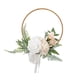 thumbnail image 2 of Guirnalda Floral Del Aro Decoración De La Boda Corona De La Puerta Delantera Para La Pared De La Primavera De La Casa De Campo Blanco, 2 of 4