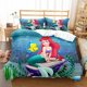 thumbnail image 1 of Little Mermaid Princess Bedding Set Cartoon 3D Printed Ariel Princess Duvet Cover Pillow Cases Comforter Bedding Sets Bed Sheets, 1 of 5