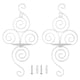thumbnail image 1 of juegos de candelabros de pared plegables de estilo europeo con forma de espiral de hierro forjado para colgar en la pared, decoración del hogar, 1 of 8