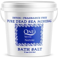 Bath Salts One With Nature Sal Del Mar Muerto, 2,27 Kg, 21 Minerales