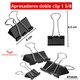 thumbnail image 2 of Sujetapapeles Metalicos Binder Clips Color Negro Pack 24, 2 of 3