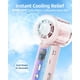 thumbnail image 2 of Ventilador de mano recargable AIVIGOR Mist 3000 mAh rosa, 2 of 8