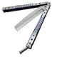 thumbnail image 2 of Peines De Mariposa Para Hombre, 22 Cm, Herramienta De Práctica Plegable De Metal, Peine Para Entrenamiento, Azul, 2 of 5